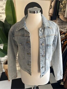 NWT RSQ Light Blue Women's Denim Jean Jacket